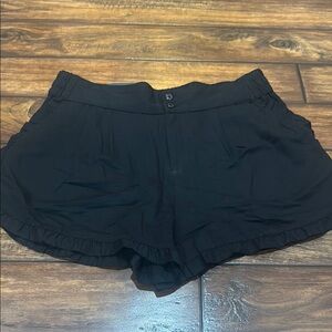 Who What Wear High Waist Black Shorts